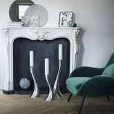 Cobra Floor Candleholder Stainless Steel Mirror Large
